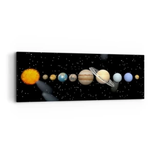 Impression sur toile - Image sur toile - Et les planètes sont folles, sont folles... - 90x30 cm