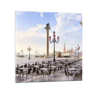Impression sur verre - Image sur verre - Nous vous invitons, tout est prêt - 40x40 cm