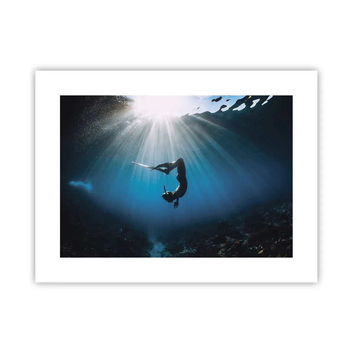 Affiche - Poster - Dans sous-marine - 40x30 cm