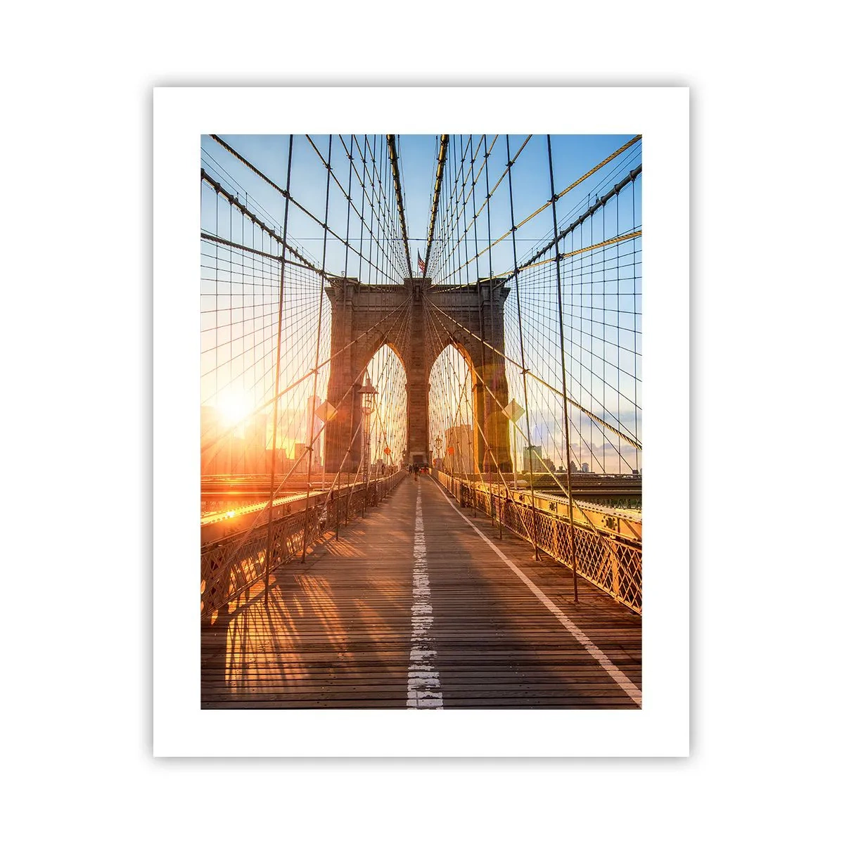 Affiche - Poster - Sur le pont d'or - 40x50 cm