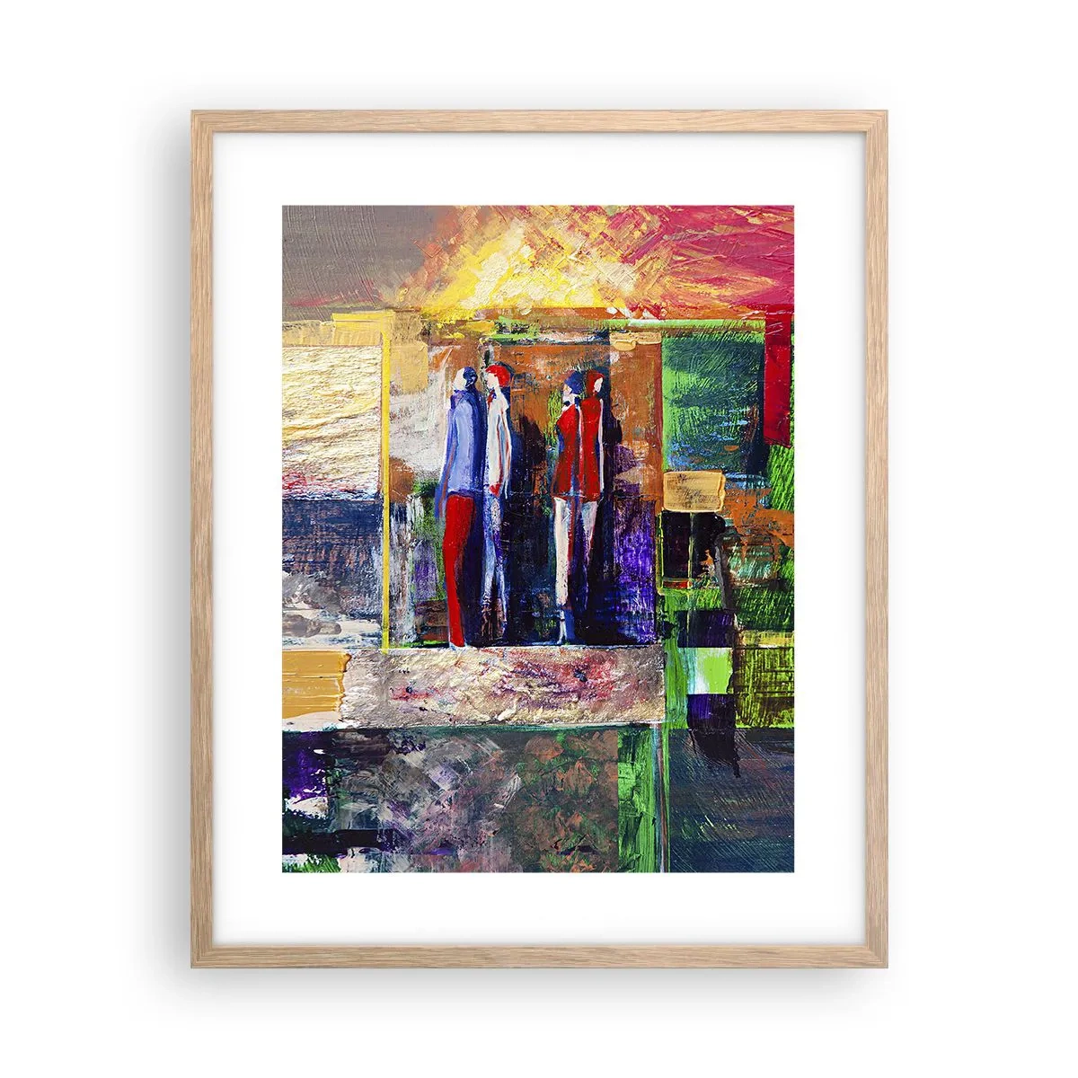 Affiche dans un chêne clair - Poster - Relations et émotions - 40x50 cm