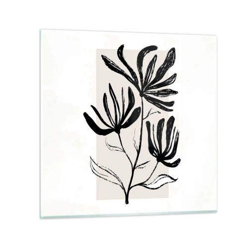 Impression sur verre - Image sur verre - Esquisse pour l'herbier - 30x30 cm