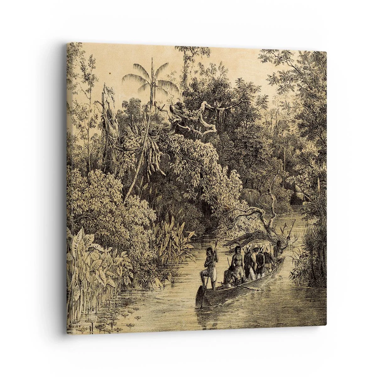 Impression sur toile - Image sur toile - Expédition à la source - 30x30 cm