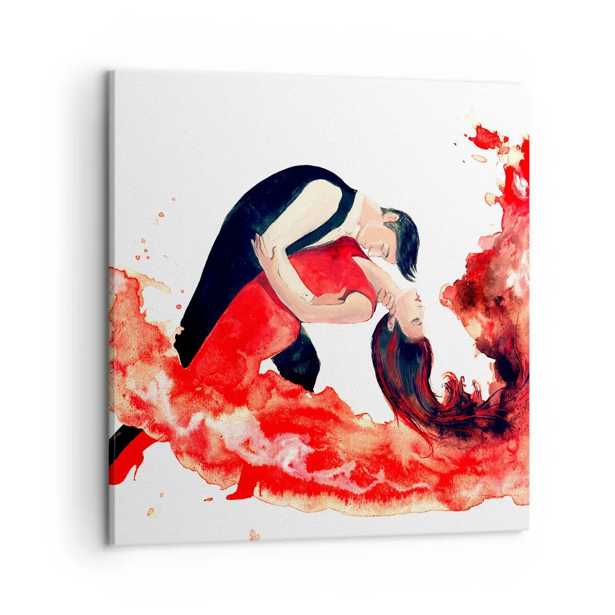 Impression sur toile - Image sur toile - Tango - une vague sensuelle - 50x50 cm