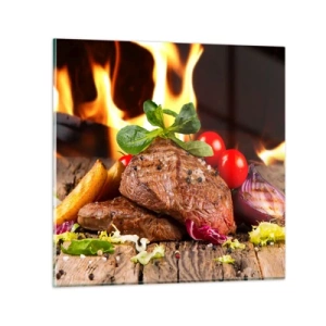 Impression sur verre - Image sur verre - Ensorcelé par la braise - 30x30 cm