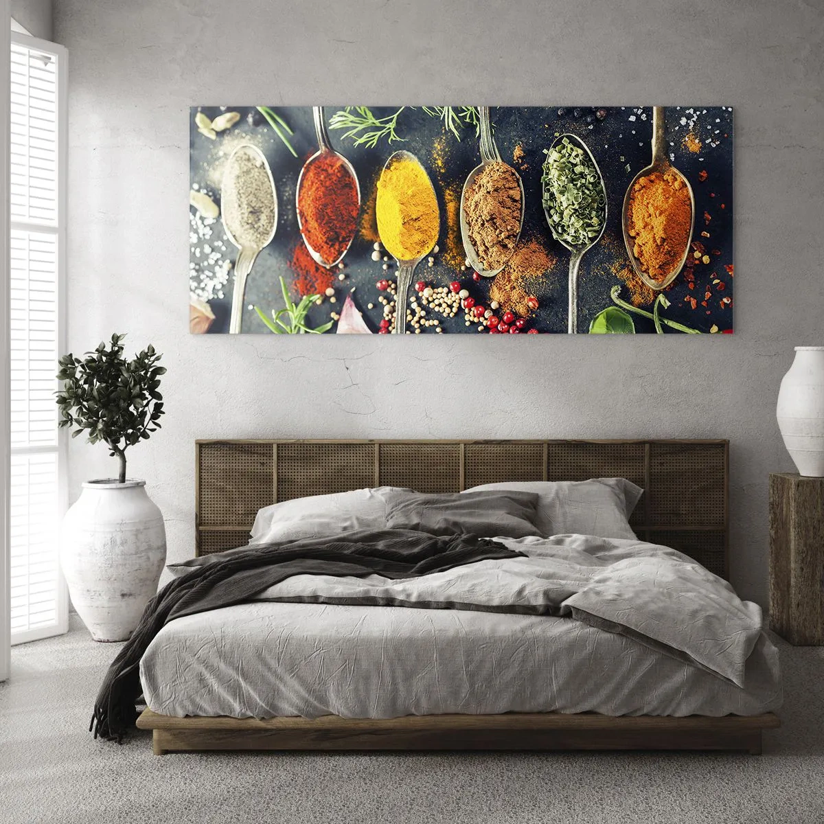 Impression sur verre - Image sur verre - Magie culinaire - 100x40 cm