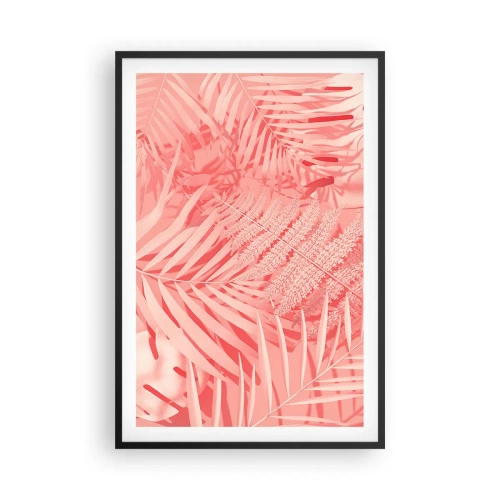Affiche dans un cadre noir - Poster - Concept de rose - 61x91 cm
