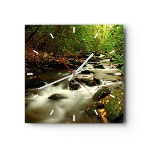 Horloge murale - Pendule murale - Comme de l'argent liquide - 40x40 cm