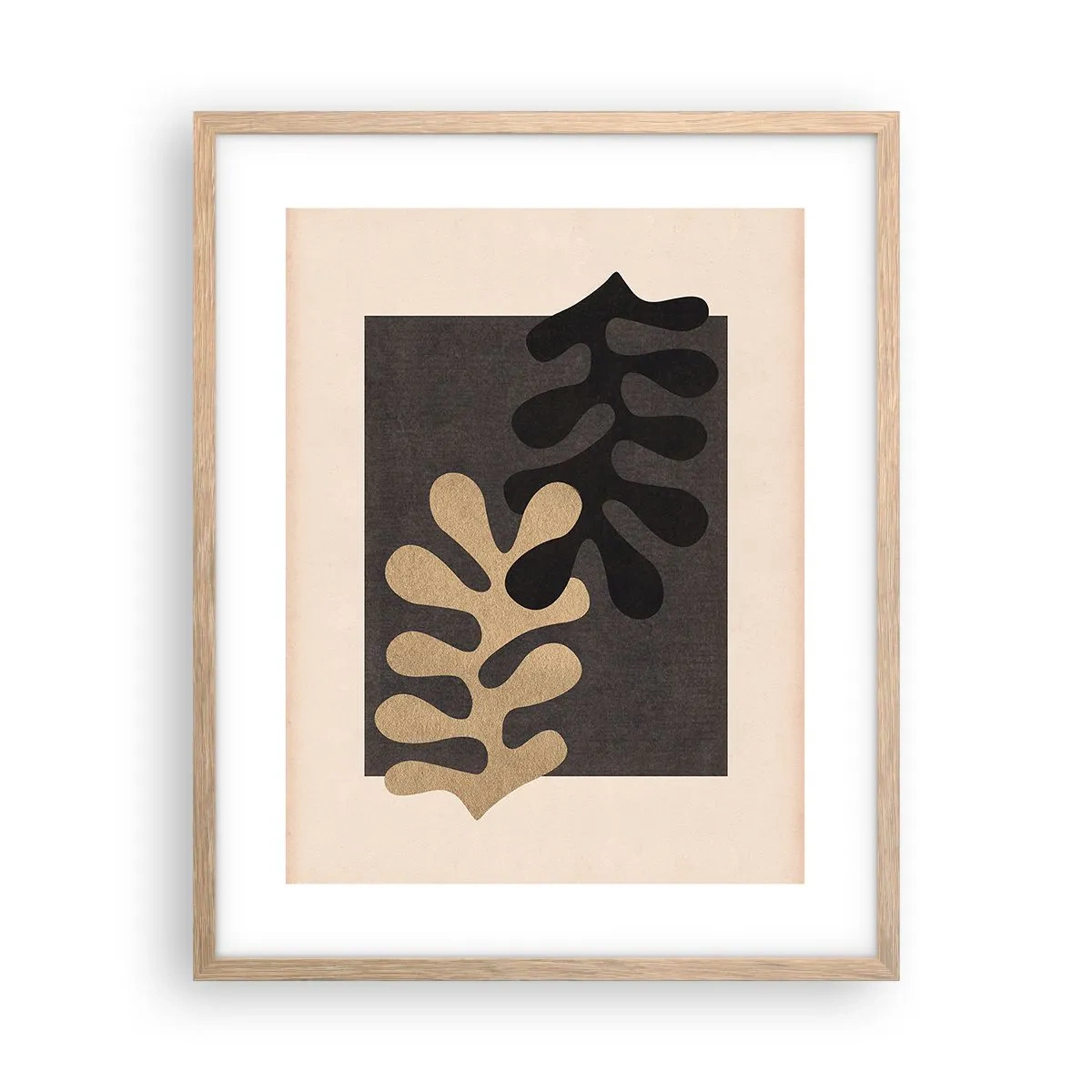 Affiche dans un chêne clair - Poster - Absence et complément - 40x50 cm