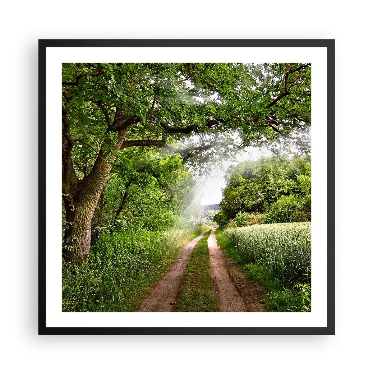 Affiche dans un cadre noir - Poster - Et in Arcadia ego - 60x60 cm