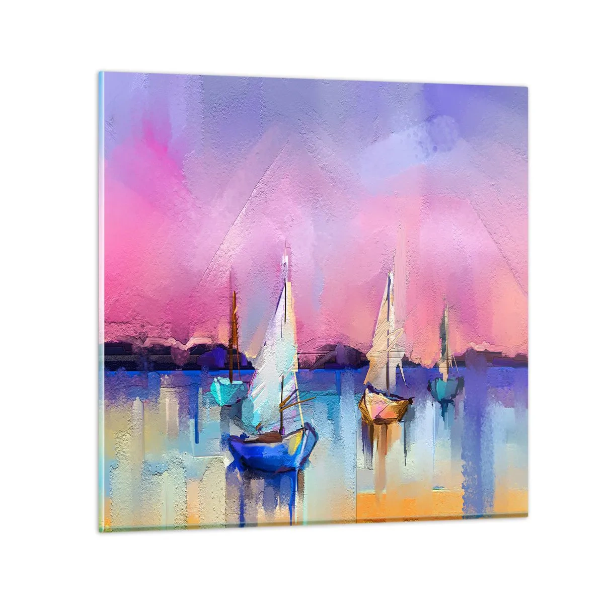 Impression sur verre - Image sur verre - Direction: les eaux larges - 50x50 cm