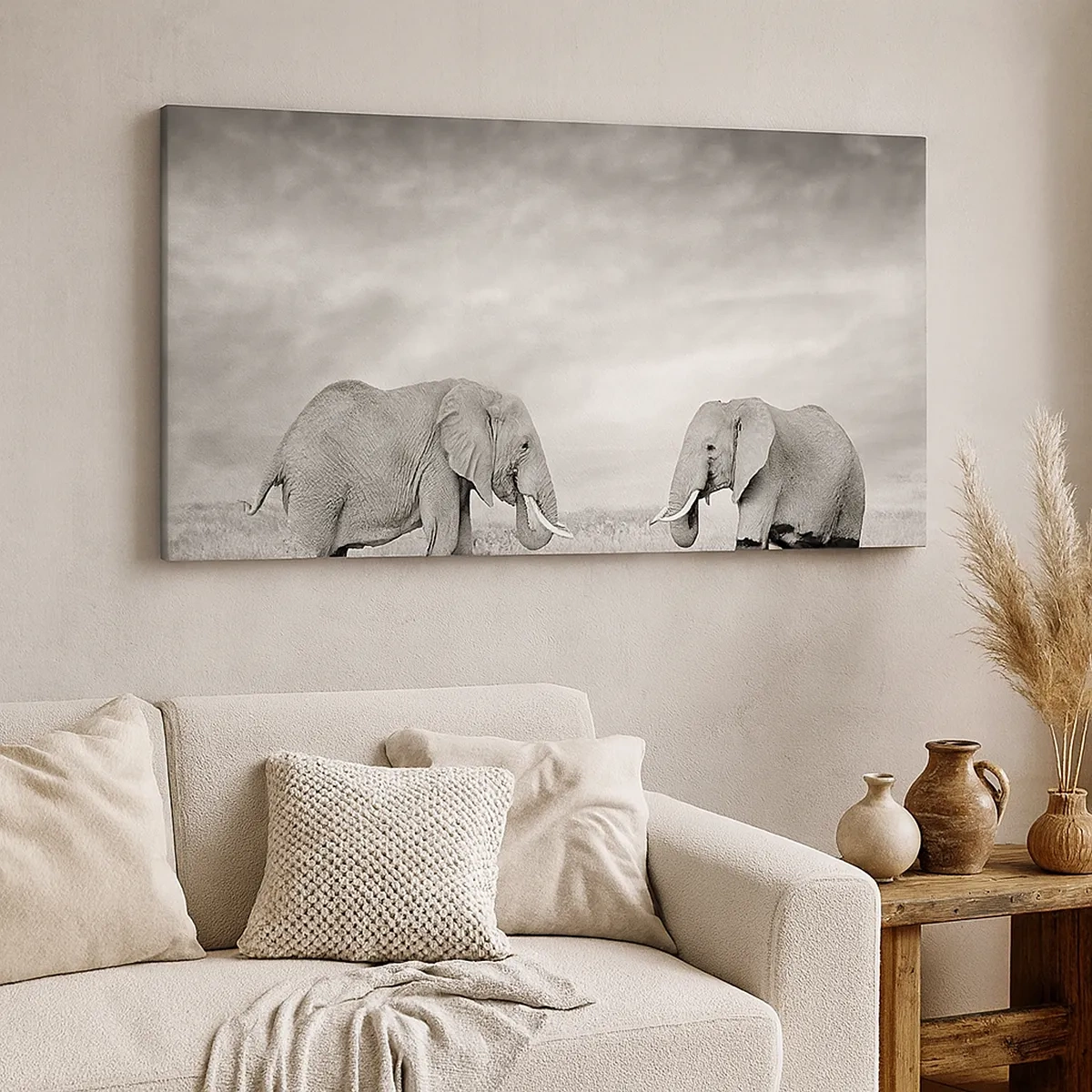 Impression sur toile - Image sur toile - Le gris est beau - 30x30 cm