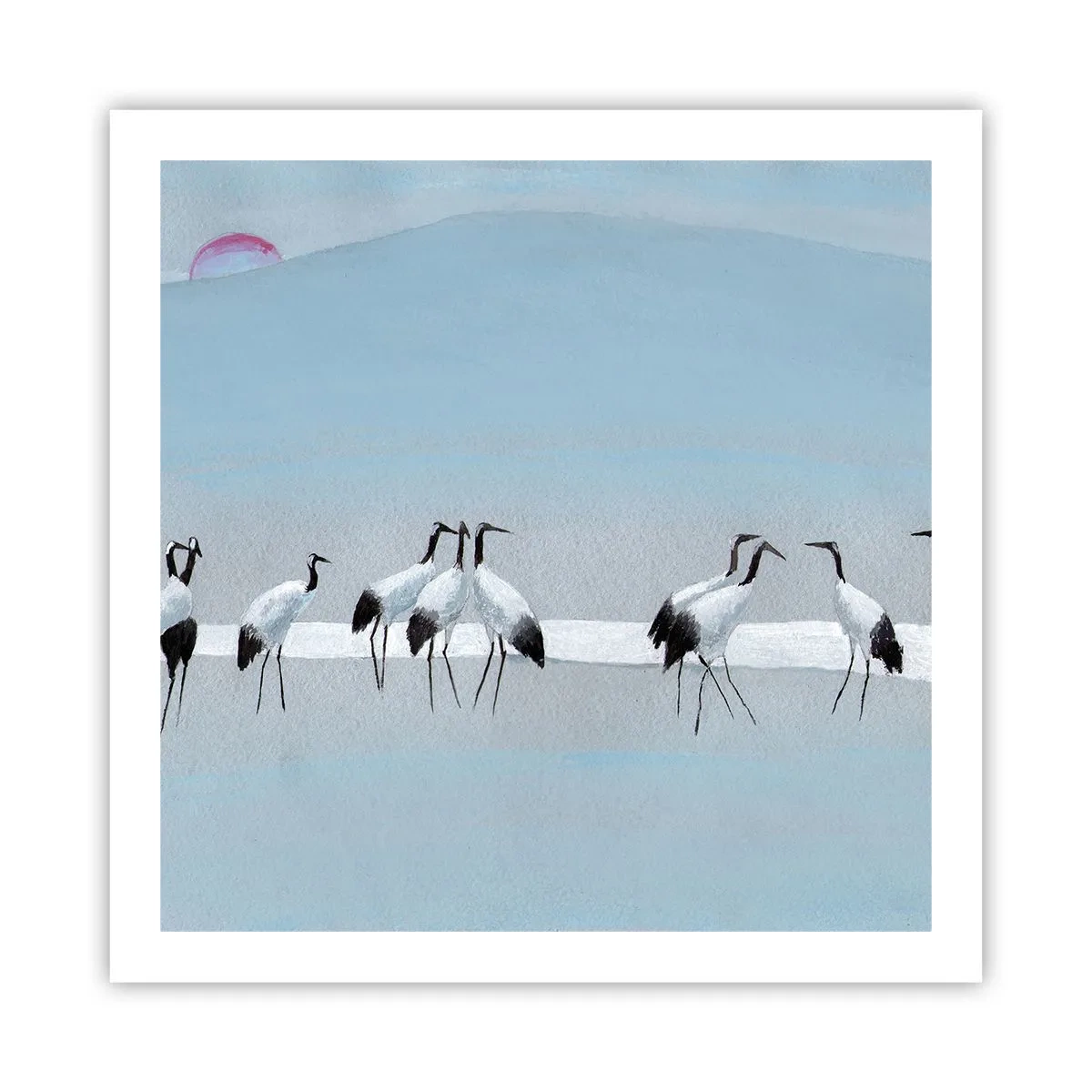 Affiche - Poster - Après une chaude journée - 60x60 cm