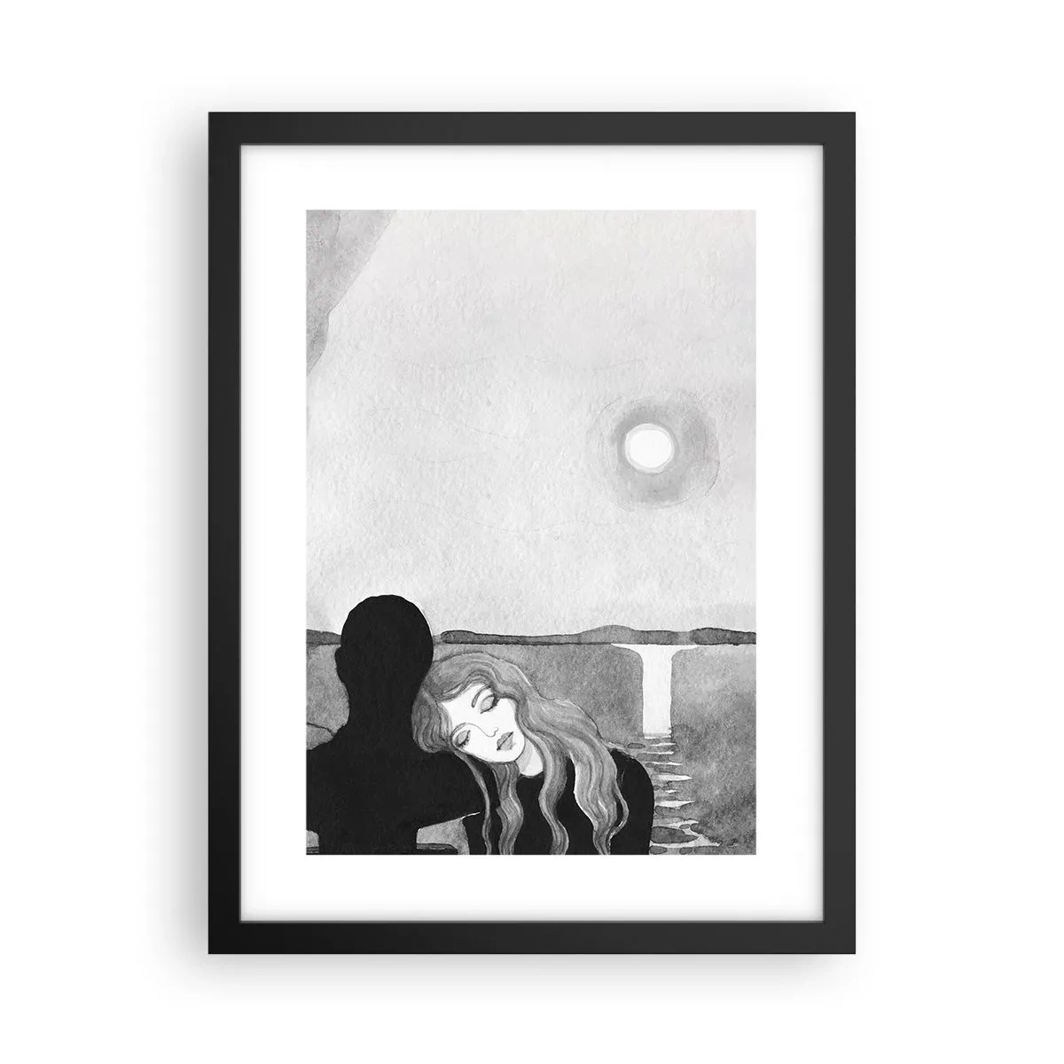 Affiche dans un cadre noir - Poster - Toujours un secret - 30x40 cm