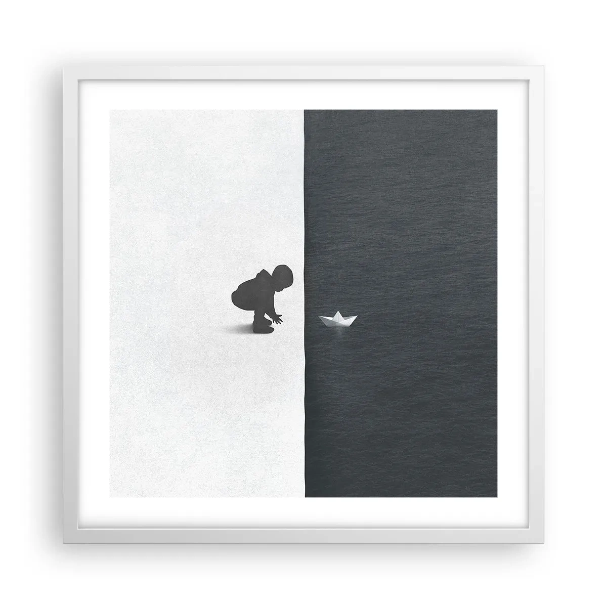 Affiche dans un cadre blanc - Poster - Grande expédition - 50x50 cm