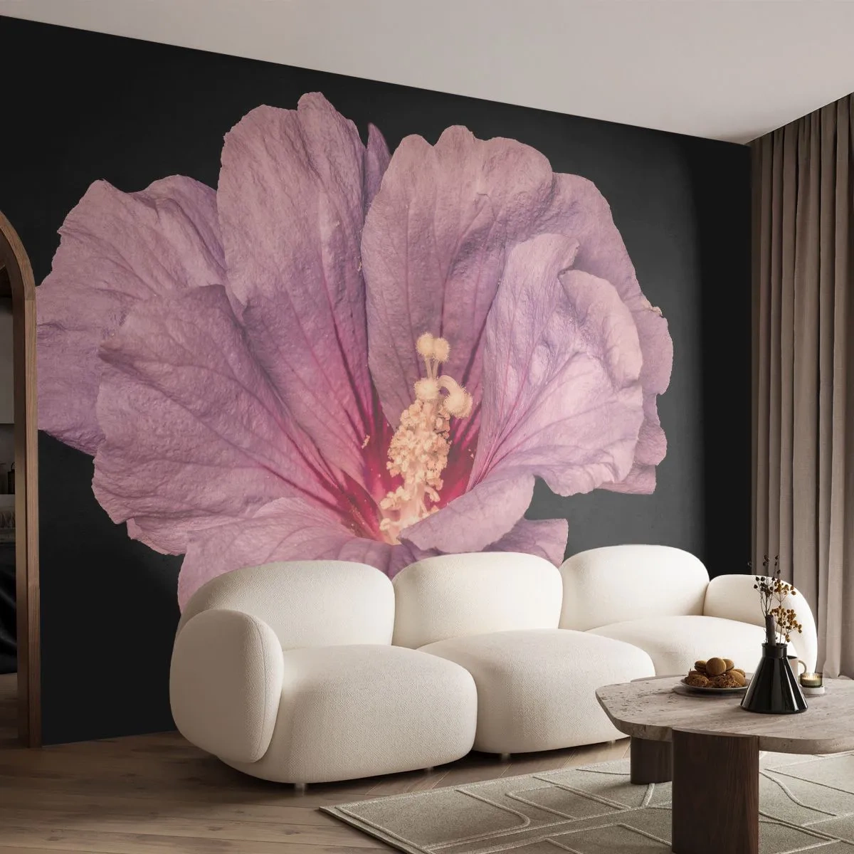 Papier Peint Autocollant Deluxe Sticker - Directement au coeur - Fleur, Morceau, Graphique - 250x175 cm