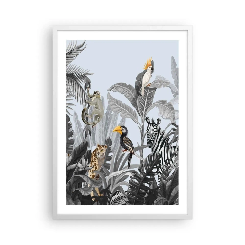 Affiche dans un cadre blanc - Poster - Conte de fées africain - 50x70 cm