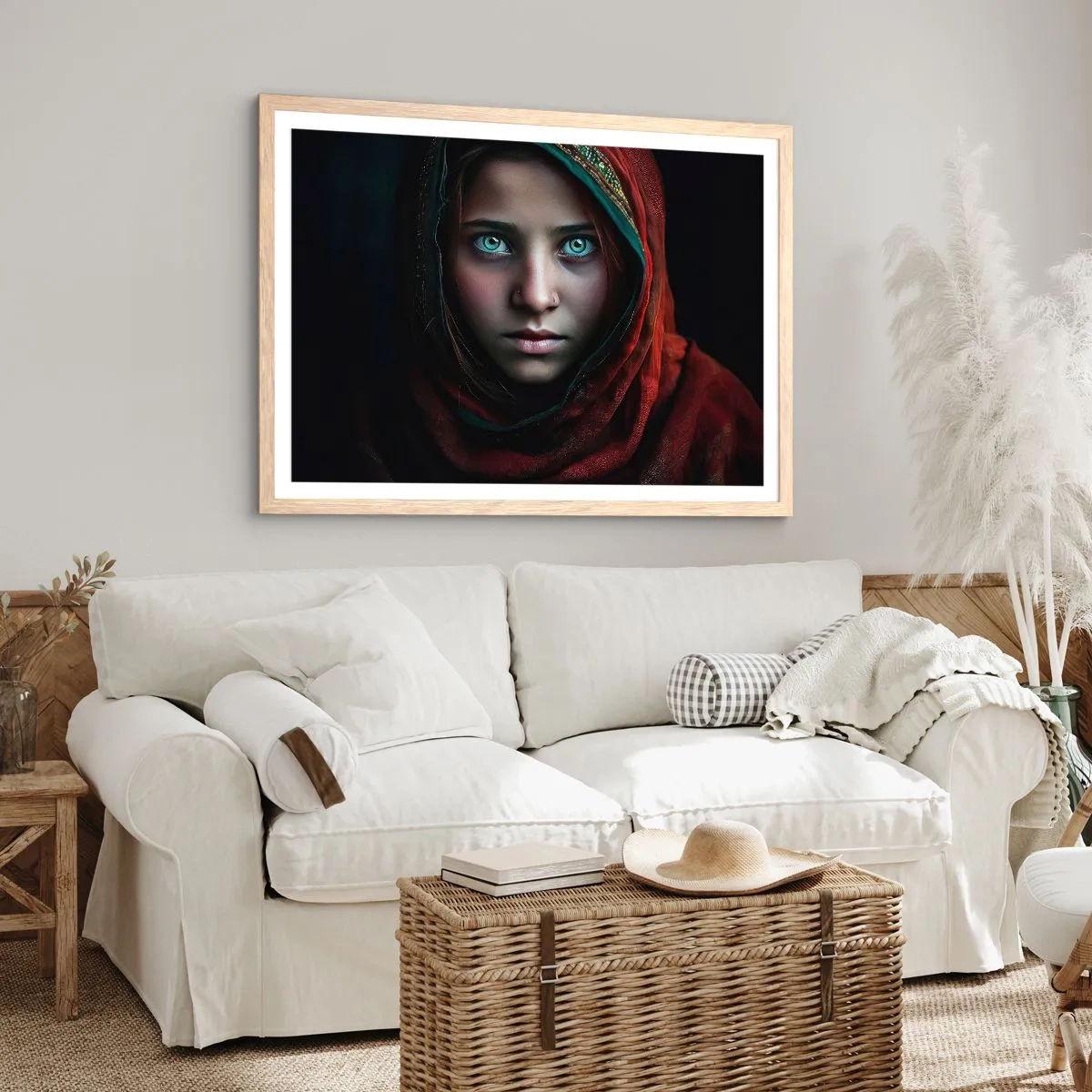 Affiche dans un chêne clair - Poster - Princesse orientale - 70x50 cm