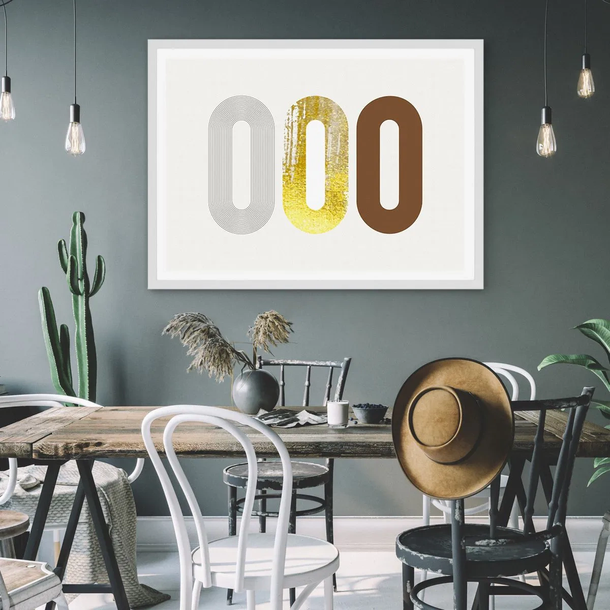 Affiche dans un cadre blanc - Poster - Ooo! - 91x61 cm