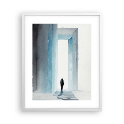 Affiche dans un cadre blanc - Poster - Vivez sans limites - 40x50 cm