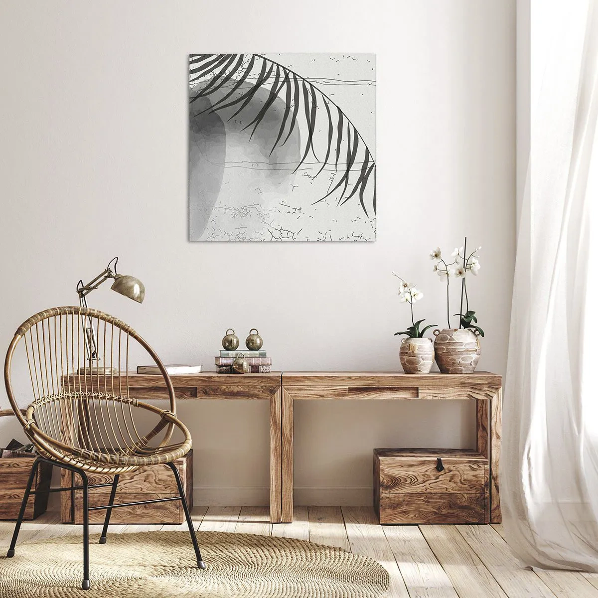 Impression sur toile - Image sur toile - L'exotisme subtil de la nature - 30x30 cm