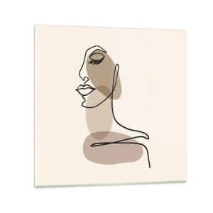 Impression sur verre - Image sur verre - Une certaine ligne de beauté - 70x70 cm