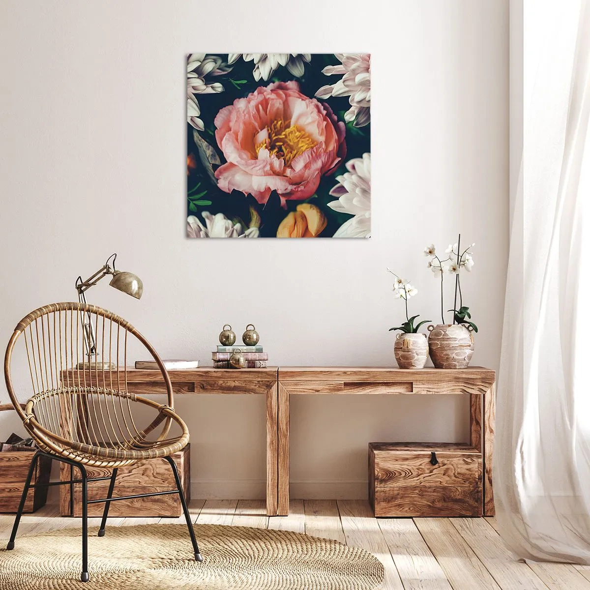 Impression sur toile - Image sur toile - Splendeur baroque - 30x30 cm