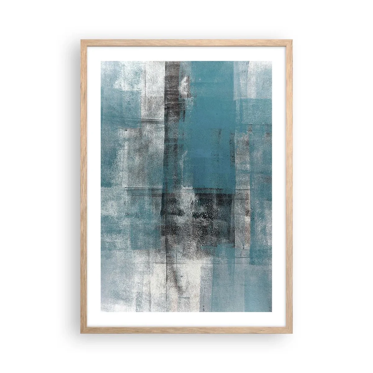 Affiche dans un chêne clair - Poster - Eau et air - 50x70 cm