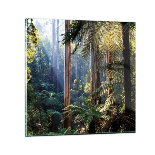 Impression sur verre - Image sur verre - Fable de la forêt - 60x60 cm