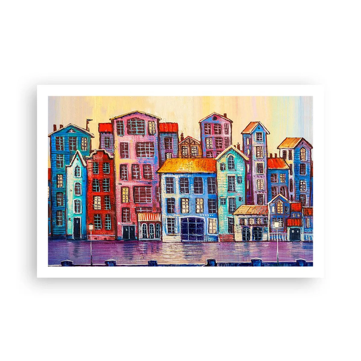 Affiche - Poster - Une ville comme dans un conte de fées - 91x61 cm