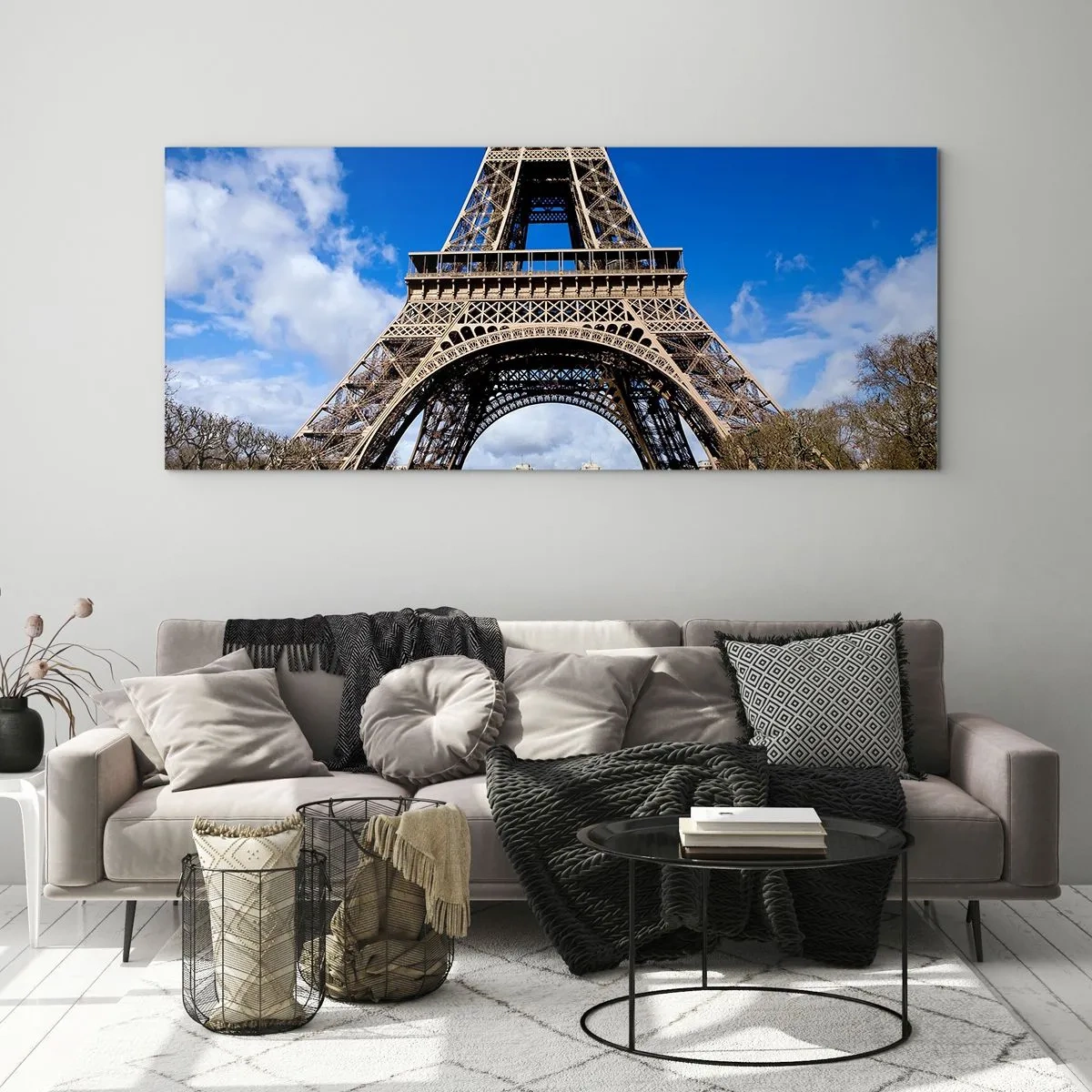 Impression sur verre - Image sur verre - Tout Paris à ses pieds - 100x40 cm