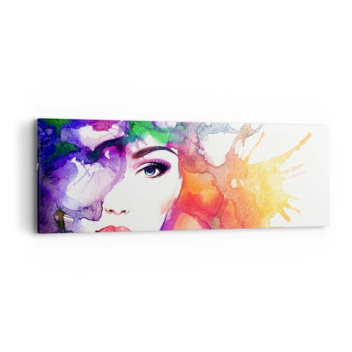 Impression sur toile - Image sur toile - Avec la tête dans les nuages - 90x30 cm