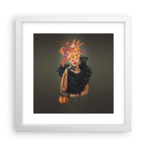 Affiche dans un cadre blanc - Poster - Sort de sorcière - 30x30 cm