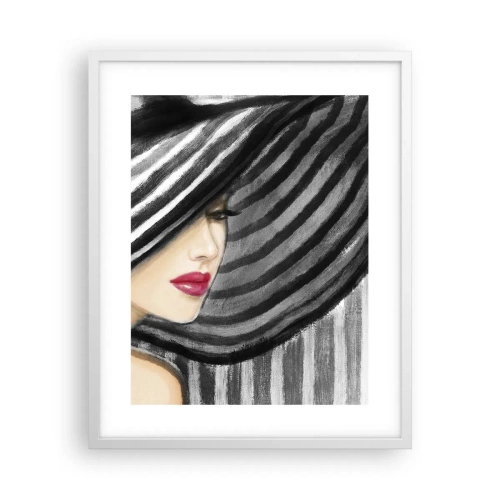 Affiche dans un cadre blanc - Poster - Où te chercher ? - 40x50 cm