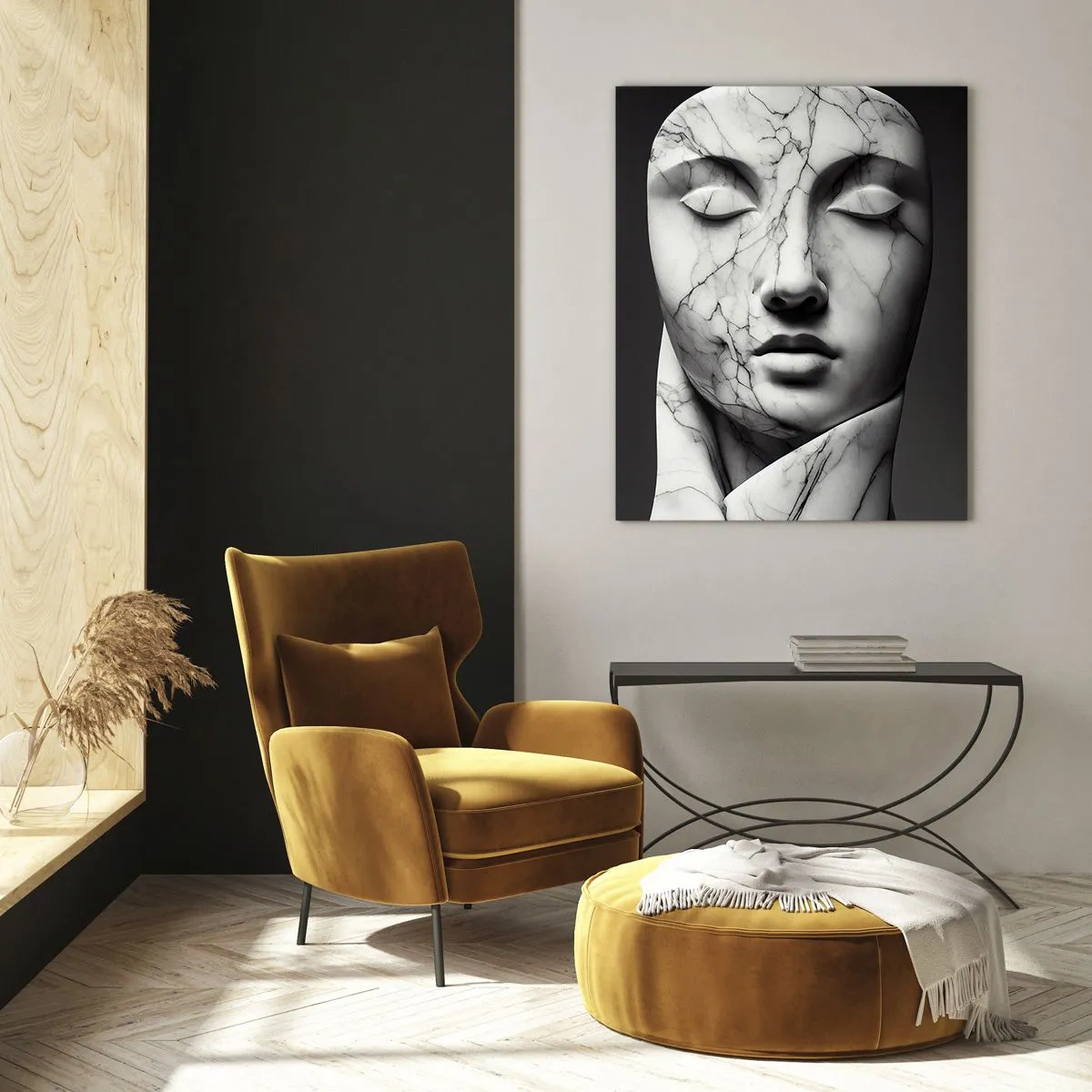 Impression sur verre - Image sur verre - Marmurowe kształty - 80x120 cm