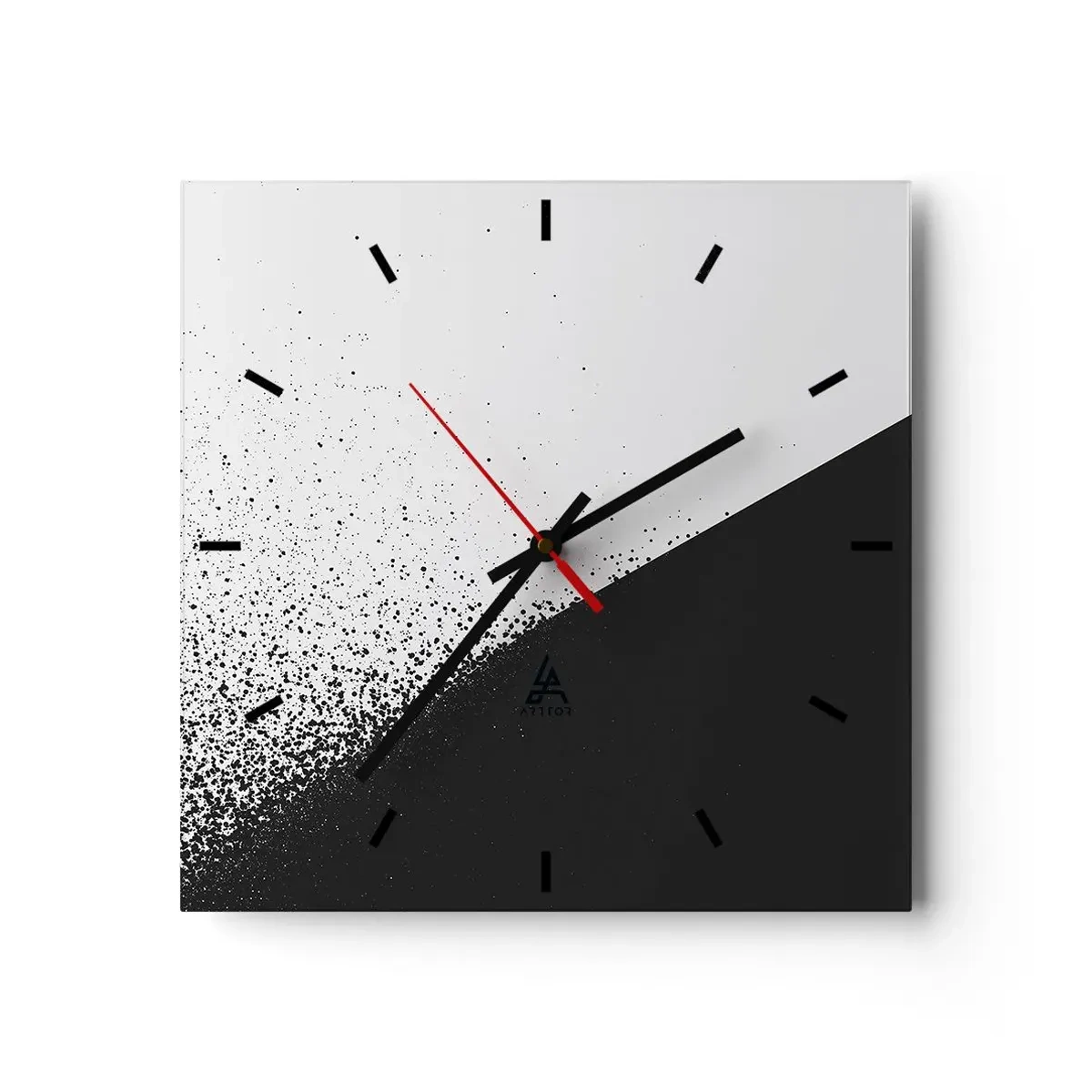 Horloge murale - Pendule murale - De plus en plus vite, de plus en plus - 40x40 cm