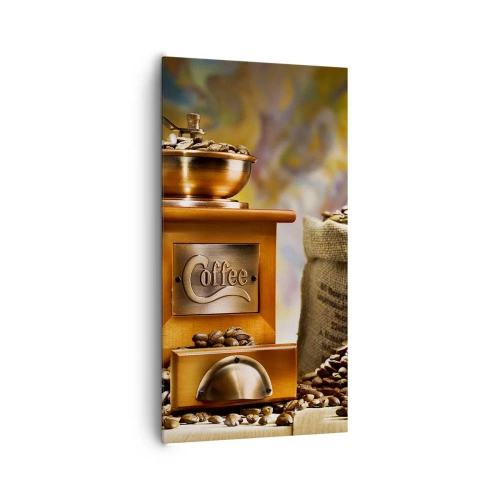 Impression sur toile - Image sur toile - Le craquement des grains, le cliquetis d'un moulin - 65x120 cm