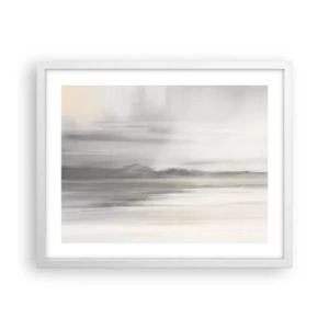 Affiche dans un cadre blanc - Poster - Distance réfléchie - 50x40 cm