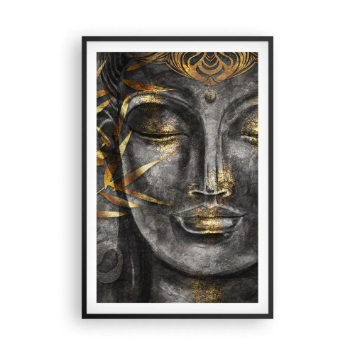 Affiche dans un cadre noir - Poster - Ressentir le calme - 61x91 cm