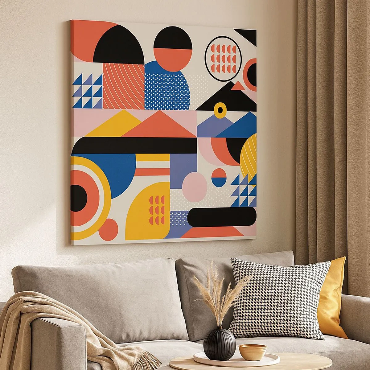 Impression sur toile - Image sur toile - Composition : jouer - 30x30 cm