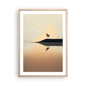 Affiche dans un chêne clair - Poster - Le seigneur du lac - 50x70 cm