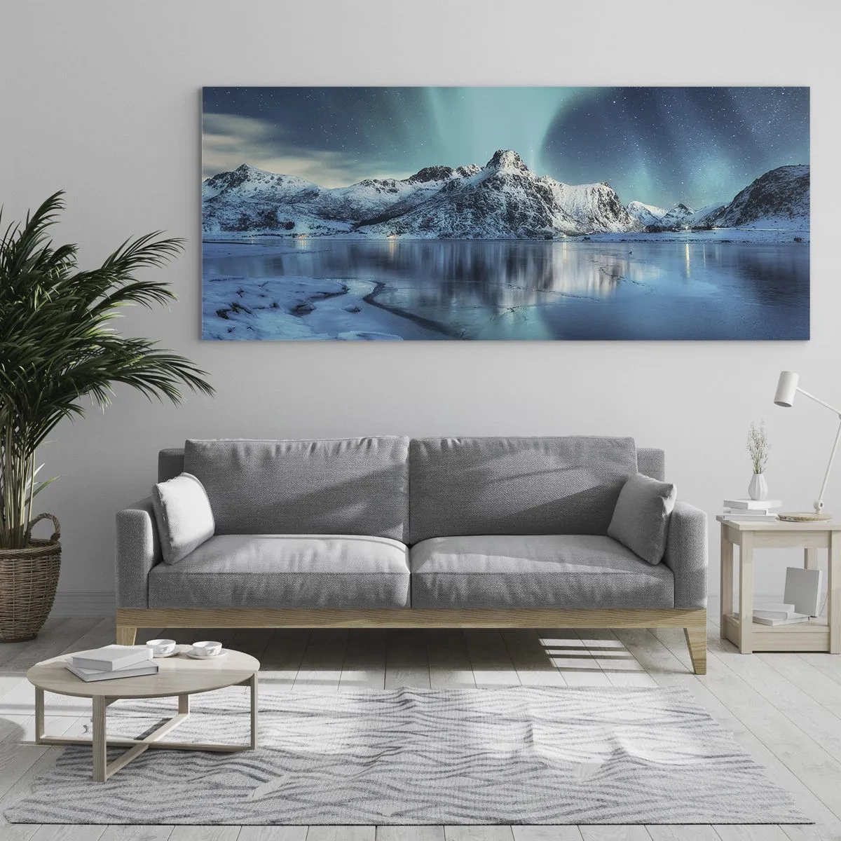 Impression sur verre - Image sur verre - Nuit de lumières - 100x40 cm