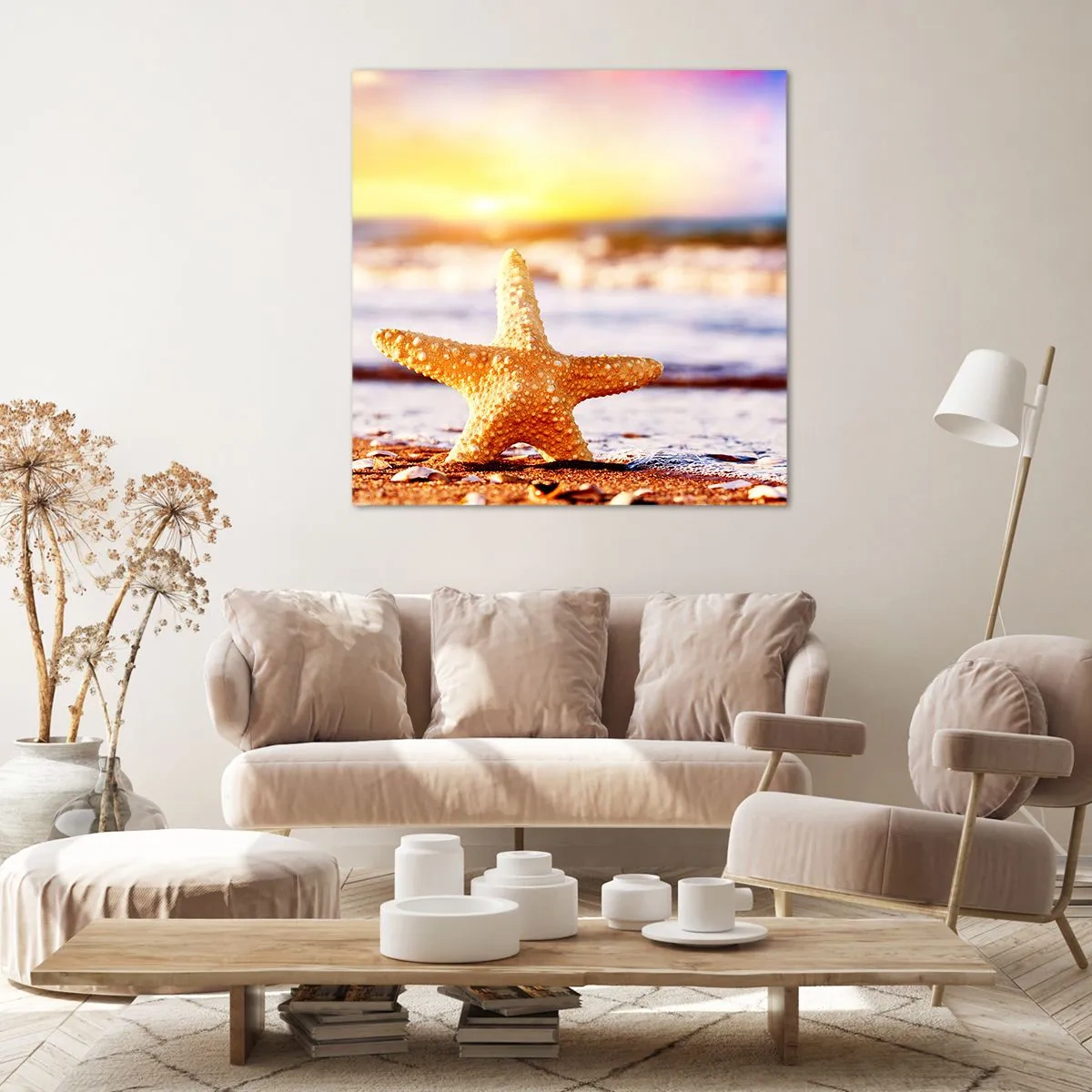 Impression sur toile - Image sur toile - Cadeau de la mer - 40x40 cm