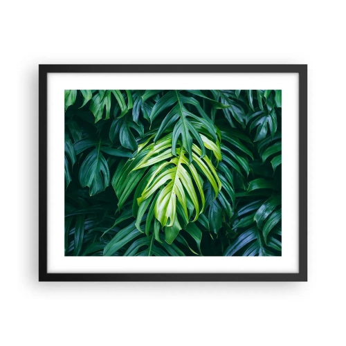 Affiche dans un cadre noir - Poster - Immergez-vous dans la fraîcheur - 50x40 cm