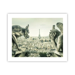 Affiche - Poster - Bavardage parisien - 50x40 cm