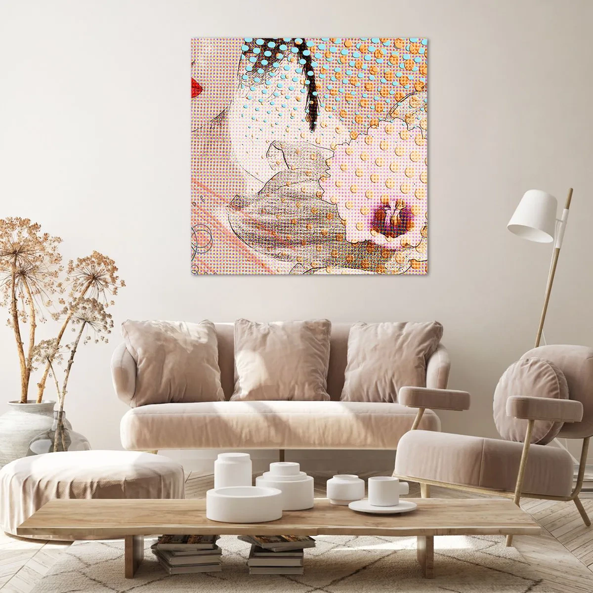 Impression sur toile - Image sur toile - Héroïne de bande dessinée - 30x30 cm