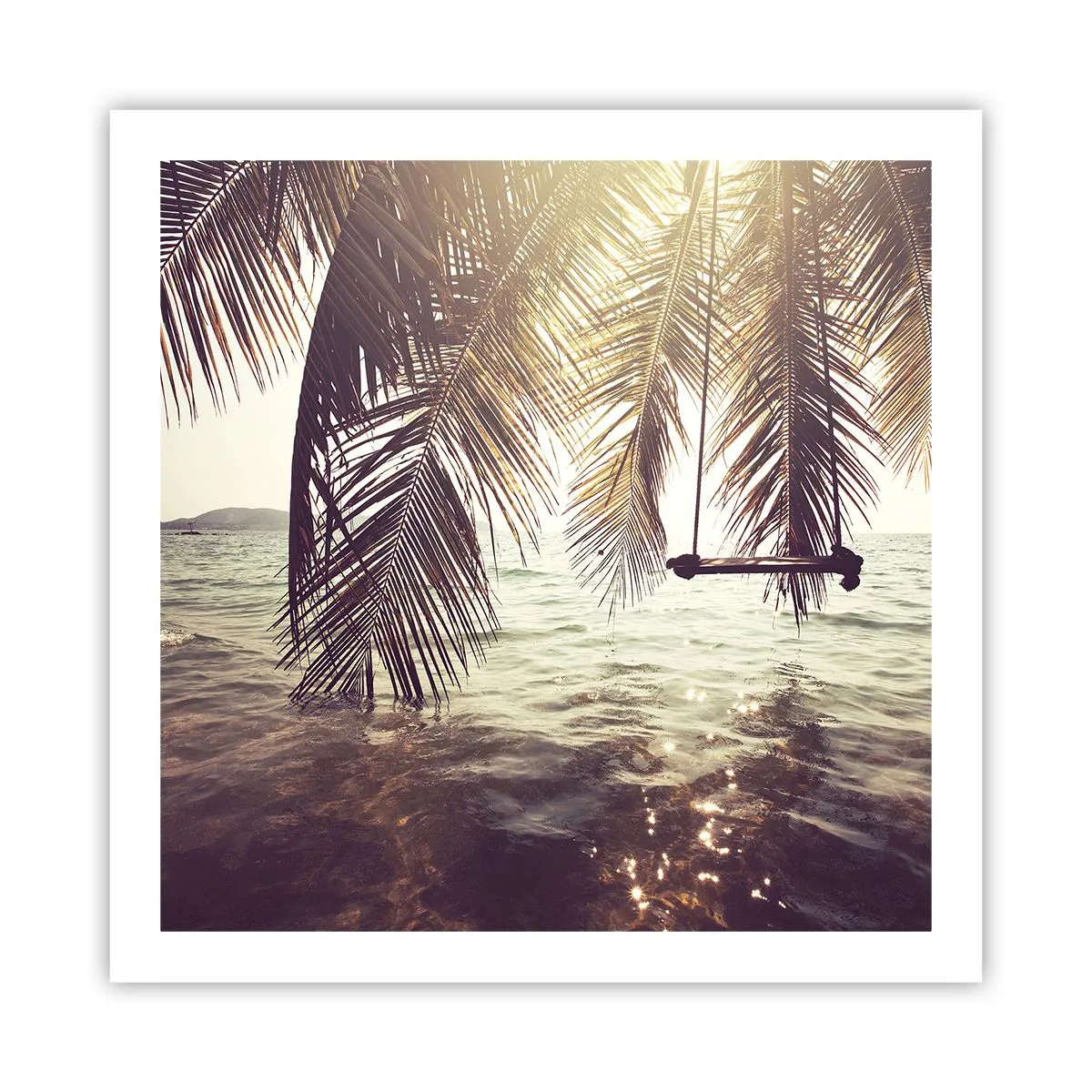 Affiche - Poster - Vous pouvez vous balancer dans les nuages à volonté - 60x60 cm