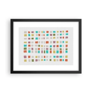 Affiche dans un cadre noir - Poster - Jeu inconnu - 40x30 cm