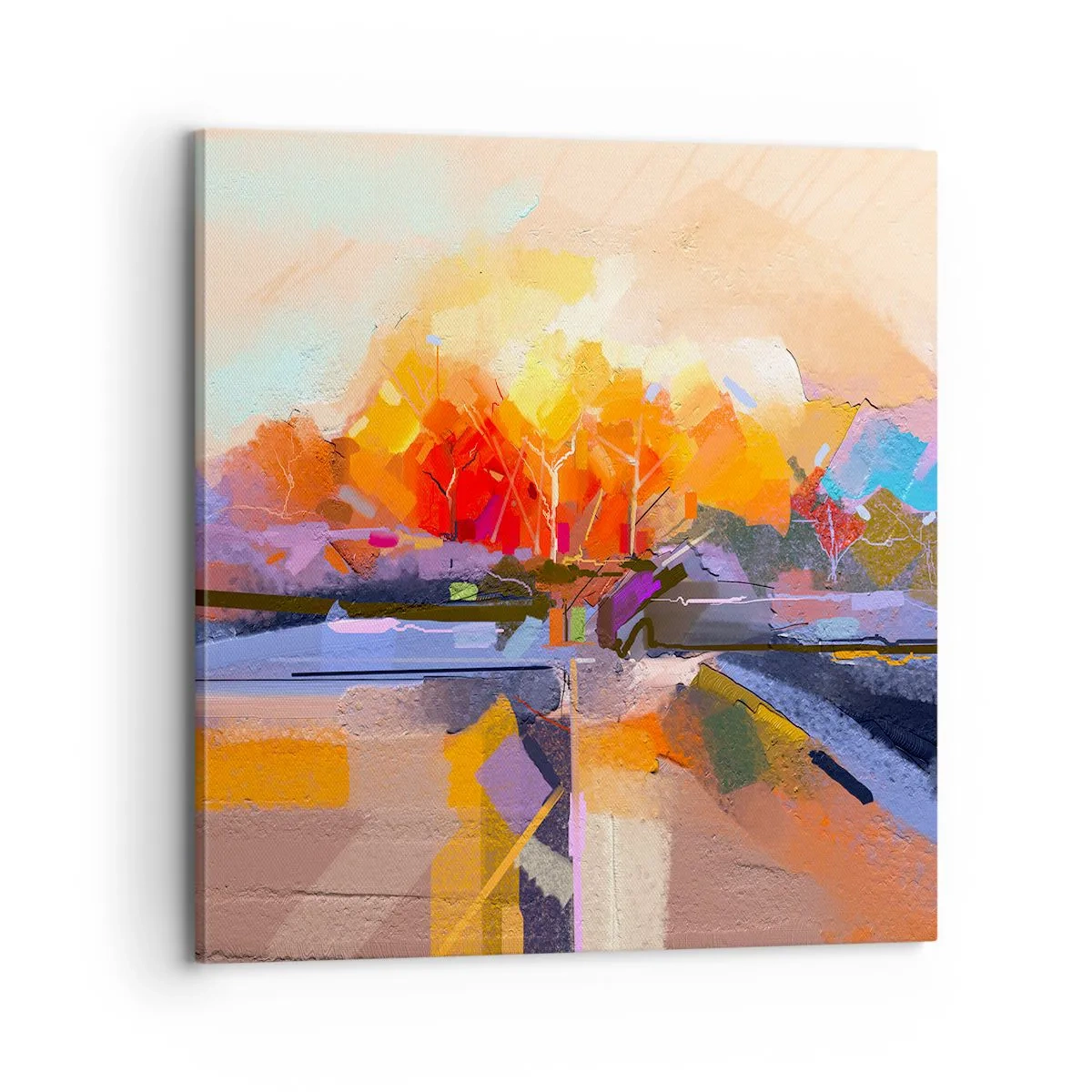 Impression sur toile - Image sur toile - L'automne est arrivé - 70x70 cm