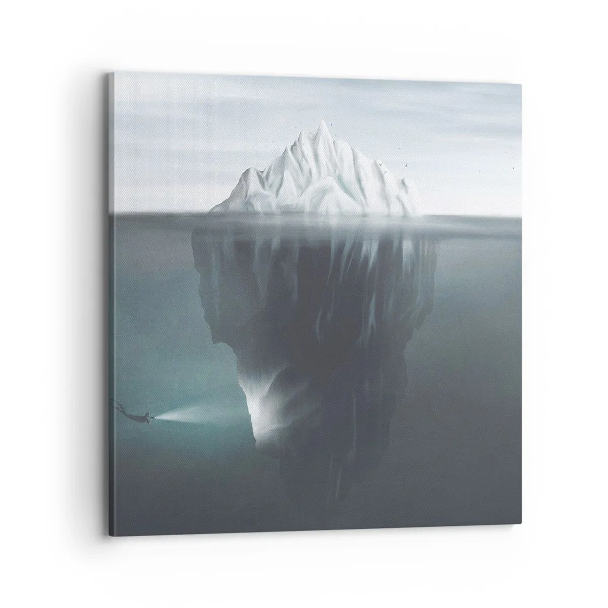 Impression sur toile - Image sur toile - Mystère sous-marin - 70x70 cm